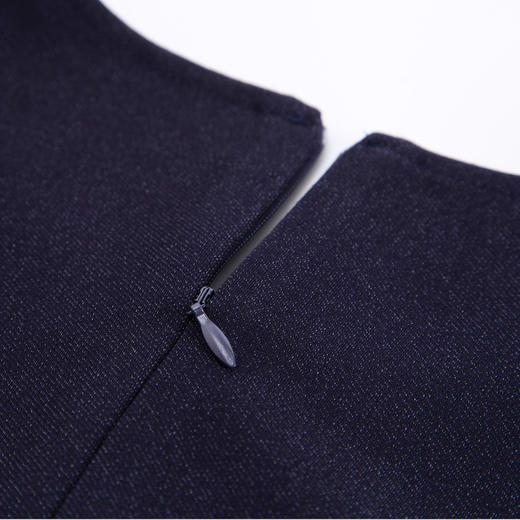 NG858斯尔丽2023秋季新款撞色小香风修身显瘦连衣裙 商品图5