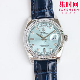 总统表 曾经酷爱佩戴Rolex的DD 劳力士 ROLEX 日志系列 星期日历型 它是劳力士中的蓝气球！表径36mm