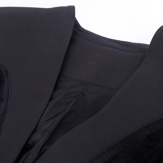 NG116斯尔丽2023秋季新款立领拼丝绒合体修身外套 商品图4