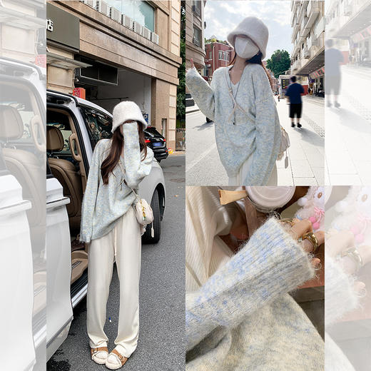 <曾小咸推荐> 【招牌软糯】2色V领毛衣 商品图2