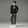 PINLI品立2023秋季新款男士圆领印花落肩袖套头卫衣潮BG233109002 商品缩略图4