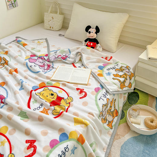 【大人/儿童皆可 迪士尼加厚牛奶绒A类毛毯】手感柔软 亲肤舒适 厚实保暖 多功能毛毯 商品图11