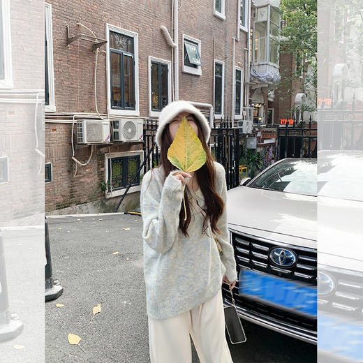 <曾小咸推荐> 【招牌软糯】2色V领毛衣 商品图1