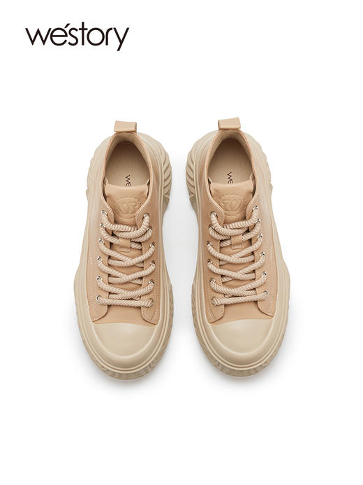 westory2023秋季新品松糕厚底增高时尚休闲板鞋高帮饼干鞋S23DS82931 商品图3