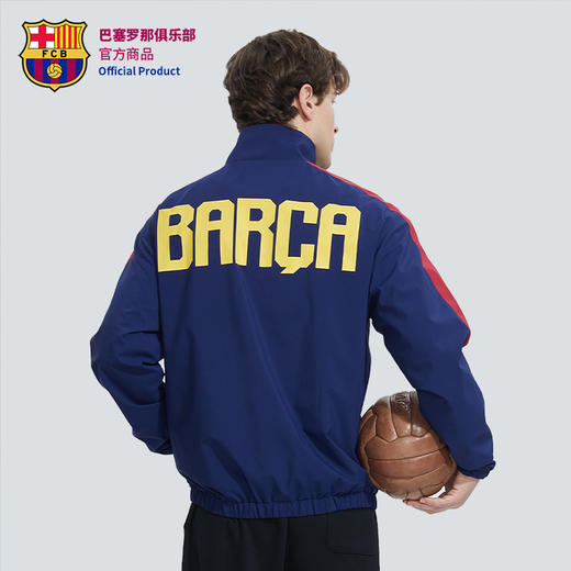 巴塞罗那俱乐部官方商品 | 巴萨字母拉链拼接外套运动休闲足球迷 商品图2