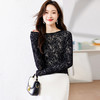 镂空羊毛针织打底衫，女一字肩上衣内搭春秋新款时尚百搭薄毛衣CC-AB707 商品缩略图3