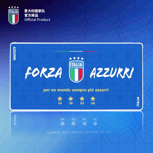 意大利国家队官方商品 | 超大球迷深蓝队徽鼠标垫防滑电竞纪念品 商品图0
