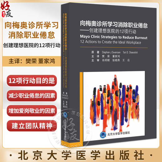向梅奥诊所学习消除职业倦怠 创建理想医院的12项行动 樊荣 董家鸿主译 医务人员发展历程 北京大学医学出版社9787565929519 商品图0