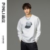 PINLI品立2023秋季新款男士圆领印花落肩袖套头卫衣潮BG233109002 商品缩略图0