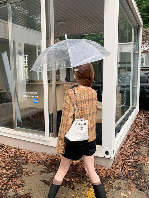 <曾小咸推荐> 【巴黎圣代】小香风格子短外套 商品图2