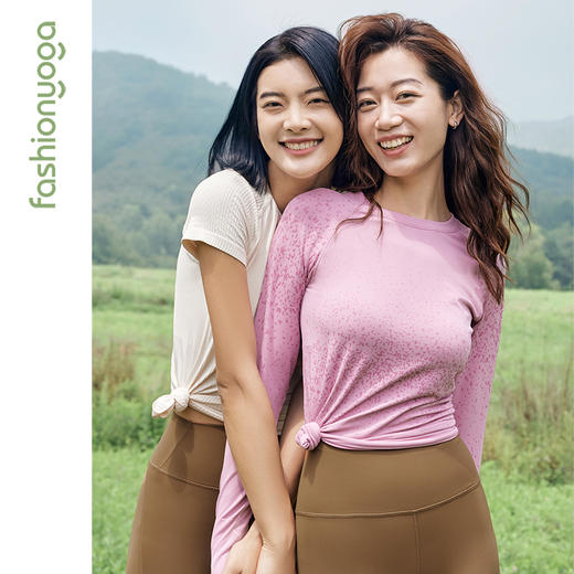 凡圣瑜伽Q弹渐变一体织运动长袖 F13385（不含胸垫） 商品图14