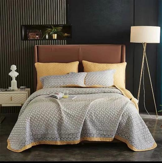 曼庭生活天丝床盖三件套轻奢时尚床盖 商品图6