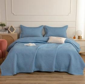 曼庭生活天丝床盖三件套轻奢时尚床盖