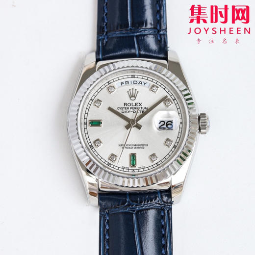 总统表 曾经酷爱佩戴Rolex的DD 劳力士 ROLEX 日志系列 星期日历型 它是劳力士中的蓝气球！表径36mm 商品图1
