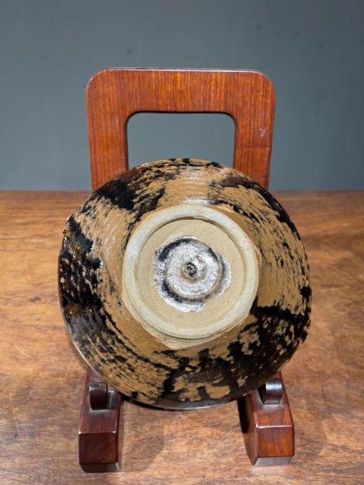 褐黑釉仿金属器型茶碗，顺丰包邮 商品图14