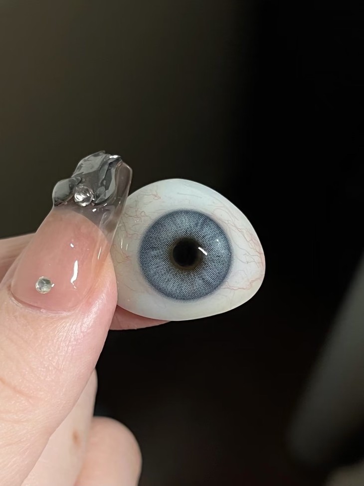GINOMII 半年抛隐形眼镜 AOV青蓝 14.5mm 1副/2片 左右度数可不同 - VVCON美瞳网