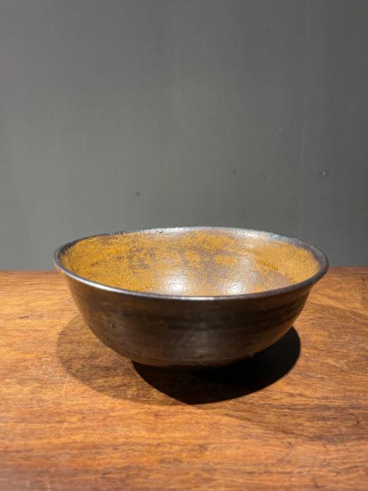 黑彩绘褐黄釉大茶碗，顺丰包邮 商品图10