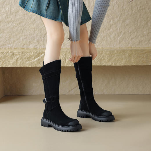 冬季新款，时尚个性擦色长靴NX-m1791 商品图2