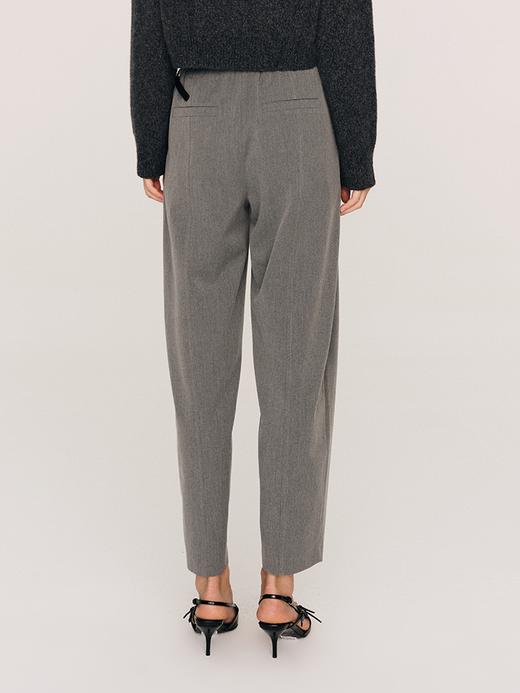 抗皱垂感TR面料 精裁显瘦褶裥萝卜西裤FB483523O 商品图2