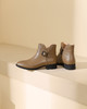 西村名物2023秋季新品圆头粗跟裸靴切尔西靴短靴X23DS45371 商品缩略图2