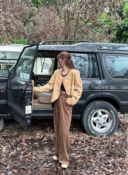 【门店同款】秋季实用主义-翻边灯芯绒阔腿裤 154569646 商品图5