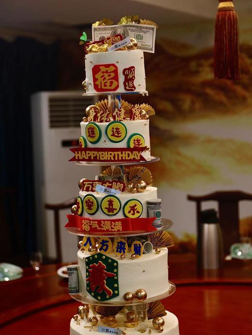 男士/发财/老板/祝寿（6层蛋糕，价格非标价，具体私信客服，根据尺寸收费） 商品图3