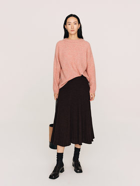 重磅13支超幼马海毛 拉毛质感温暖慵懒oversize宽松 套头毛衫FJ480623O