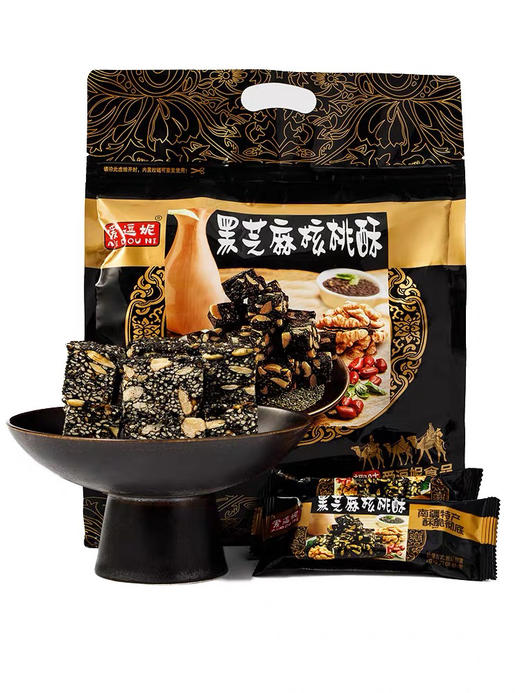 九鑫山珍黑芝麻核桃酥500g 商品图0