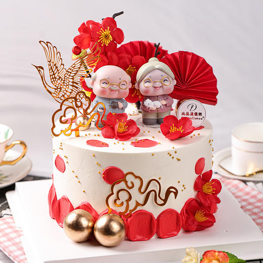 福寿长青-鲜果奶油蛋糕【惠州】 商品图1