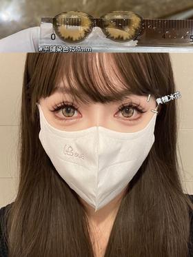 Moonenleen年抛大直径系列黄糖冰花美瞳 | 直径14.3着色直径13.8 | 韩国产
