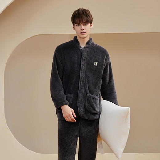 【秋冬必入  新品火热上线】云朵舒棉绒双面320g加厚毛绒睡衣f 商品图8