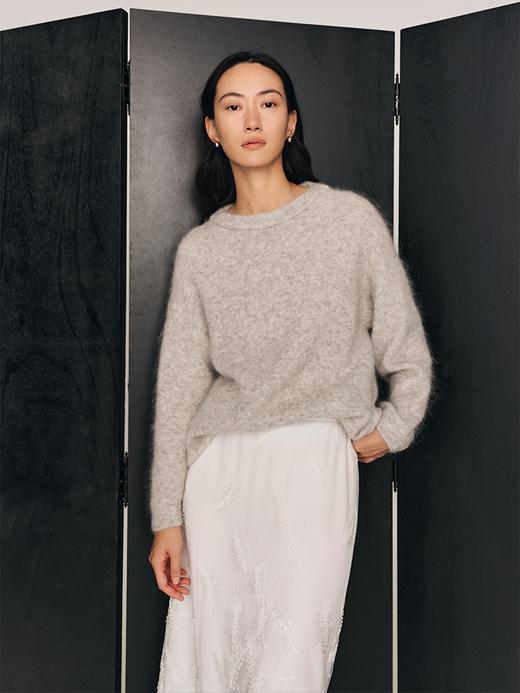 重磅13支超幼马海毛 拉毛质感温暖慵懒oversize宽松 套头毛衫FJ480623O 商品图6