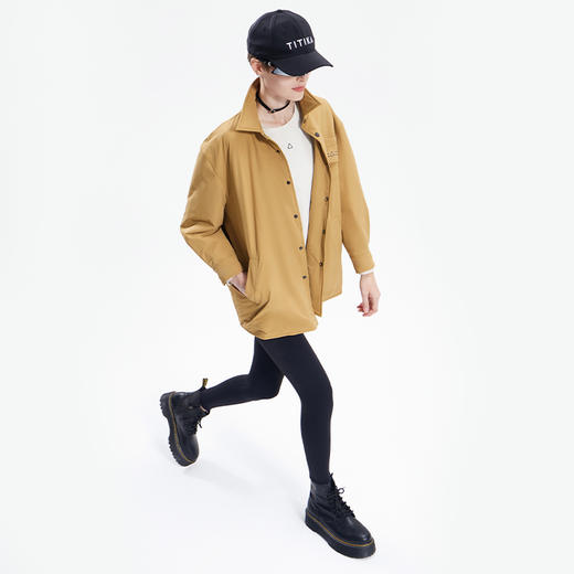 TITIKA ACTIVE瑜伽服秋冬新款衬衫女户外休闲透气轻保暖防泼水宽松长款 39J31109 商品图3