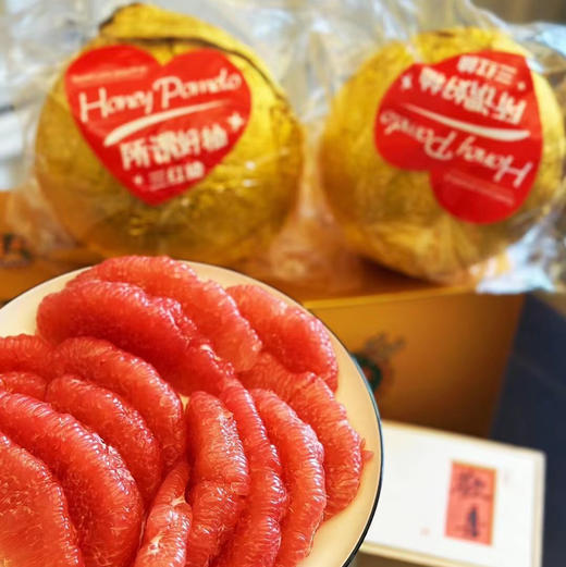 三红柚~～果型好、嫩度好、水分足、甜度够。全部完美的好柚子～包装更是细节 商品图4