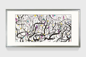 吴冠中|《紫藤》—— 综合版（水墨）