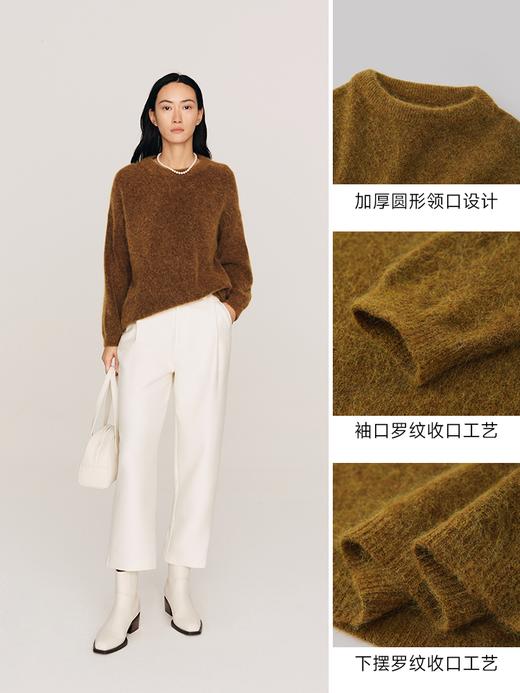 重磅13支超幼马海毛 拉毛质感温暖慵懒oversize宽松 套头毛衫FJ480623O 商品图10