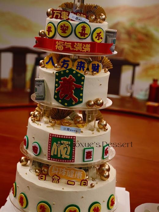 男士/发财/老板/祝寿（6层蛋糕，价格非标价，具体私信客服，根据尺寸收费） 商品图2