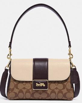 COACH卡其拼棕色CC066 商品图0