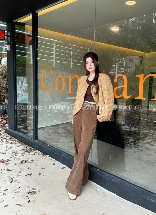 【门店同款】秋季实用主义-翻边灯芯绒阔腿裤 154569646 商品图6