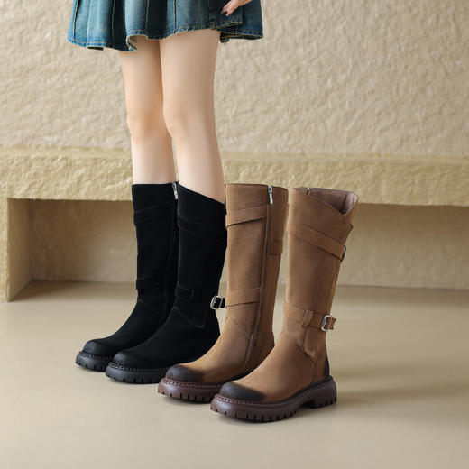 冬季新款，时尚个性擦色长靴NX-m1791 商品图4