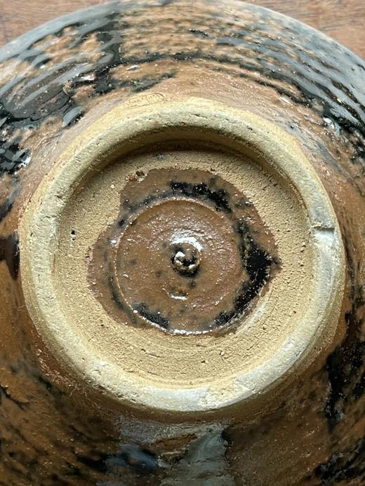 褐黑釉仿金属器型茶碗，顺丰包邮 商品图2