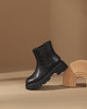 西村名物2023秋季新品圆头粗跟加绒短靴切尔西靴X23DS44911 商品缩略图10
