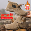 冬季加绒无鞋带焊工鞋翻盖不怕烧劳保鞋男保暖防砸防刺防烫工作鞋安全鞋钢包头 商品缩略图3