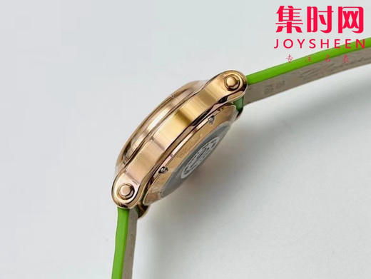 萧邦快乐钻系列机械腕表 快乐钻（HAPPY DIAMONDS）表盘直径 中号30mm五钻款 新款苹果绿 商品图5