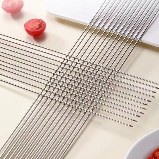 不锈钢烧烤签子烤鱼夹网夹羊肉串烧烤针钢签铁签夹网烧烤工具全套 商品图5