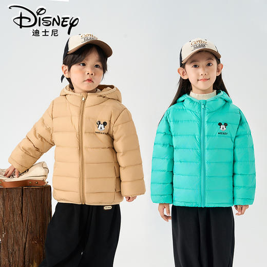Disney/迪士尼新款男女童轻薄羽绒中小童冬装连帽外套XME4SU312 商品图1