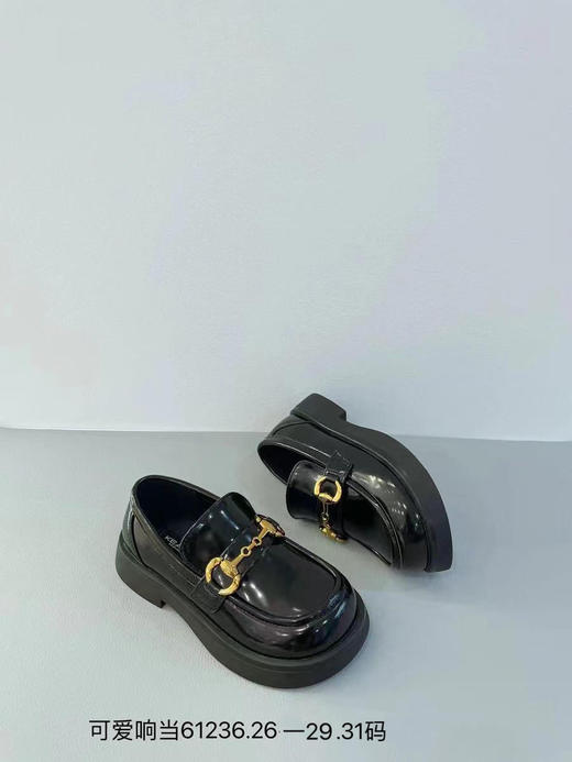 可爱响当当 61236 方口 33.35 黑皮鞋 商品图0