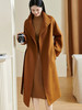 米思阳2025冬季新款简约大方毛呢外套纯色双面呢100%羊毛大衣0953 商品缩略图0