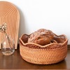 编织水果篮越南秋藤收纳筐托盘家用客厅圆形大水果盘藤编装馒头篮 商品缩略图8
