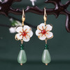 超仙古风十二花神耳环女长款流苏汉服耳坠荷花桃花国风耳饰耳夹 商品缩略图4